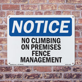 No Climbing On Premises Fence Management