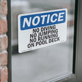 No Diving No Jumping No Running On Pool Deck