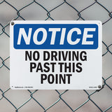 No Driving Past This Point