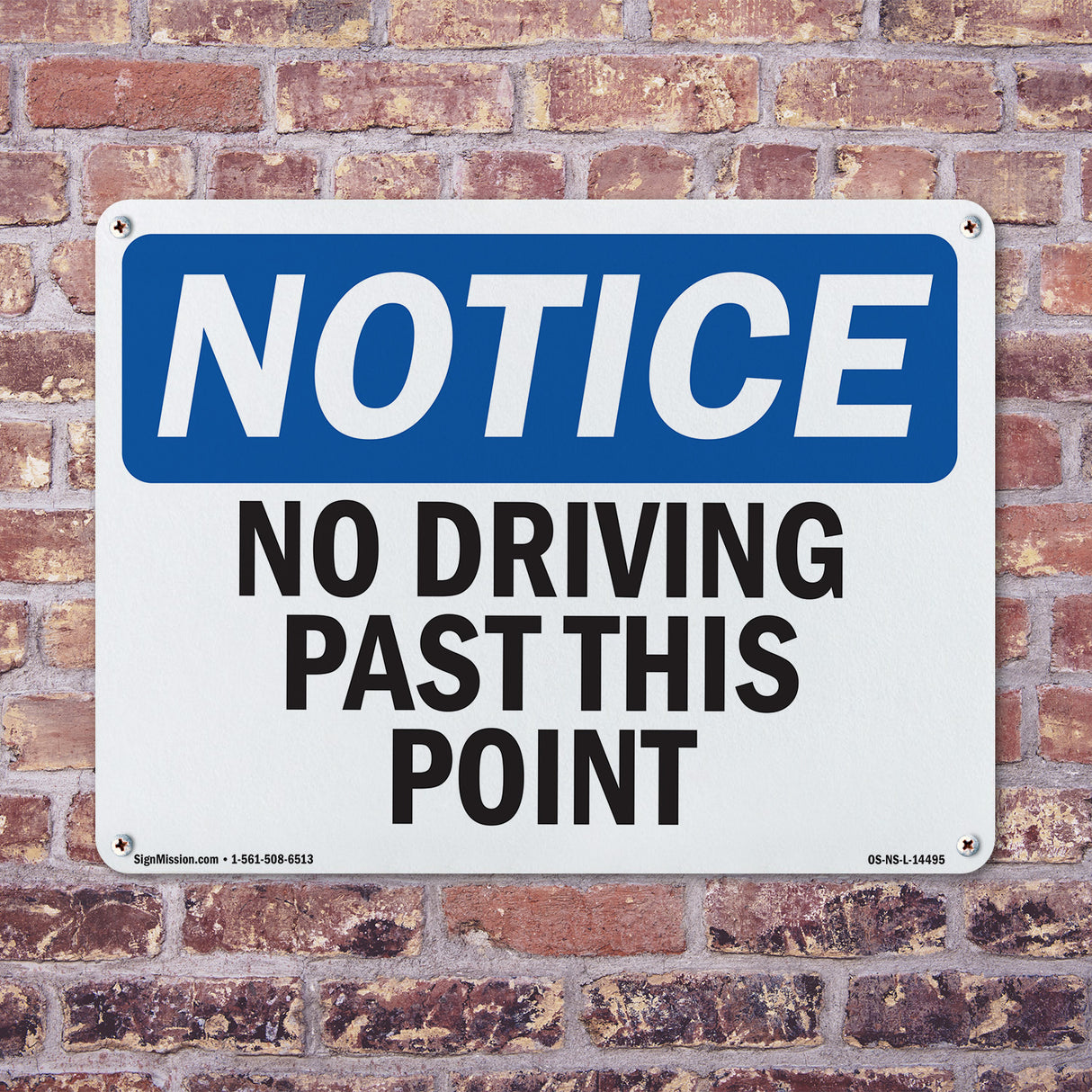 No Driving Past This Point