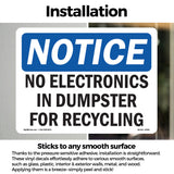 No Electronics In Dumpster For Recycling