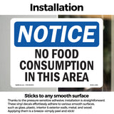 No Food Consumption In This Area