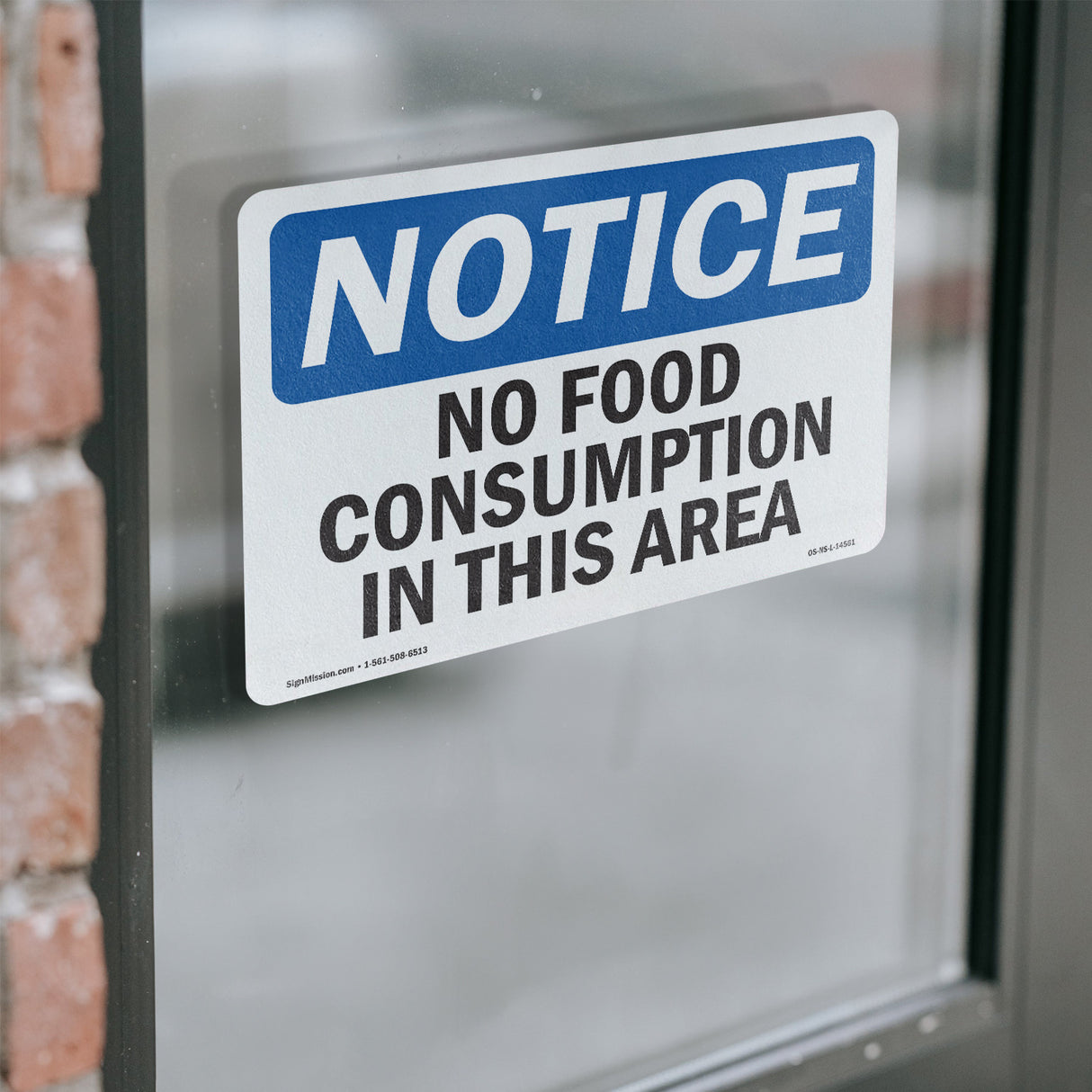 No Food Consumption In This Area