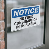 No Food Consumption In This Area