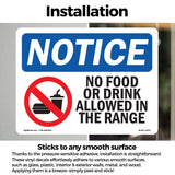 No Food Or Drink Allowed In The Range