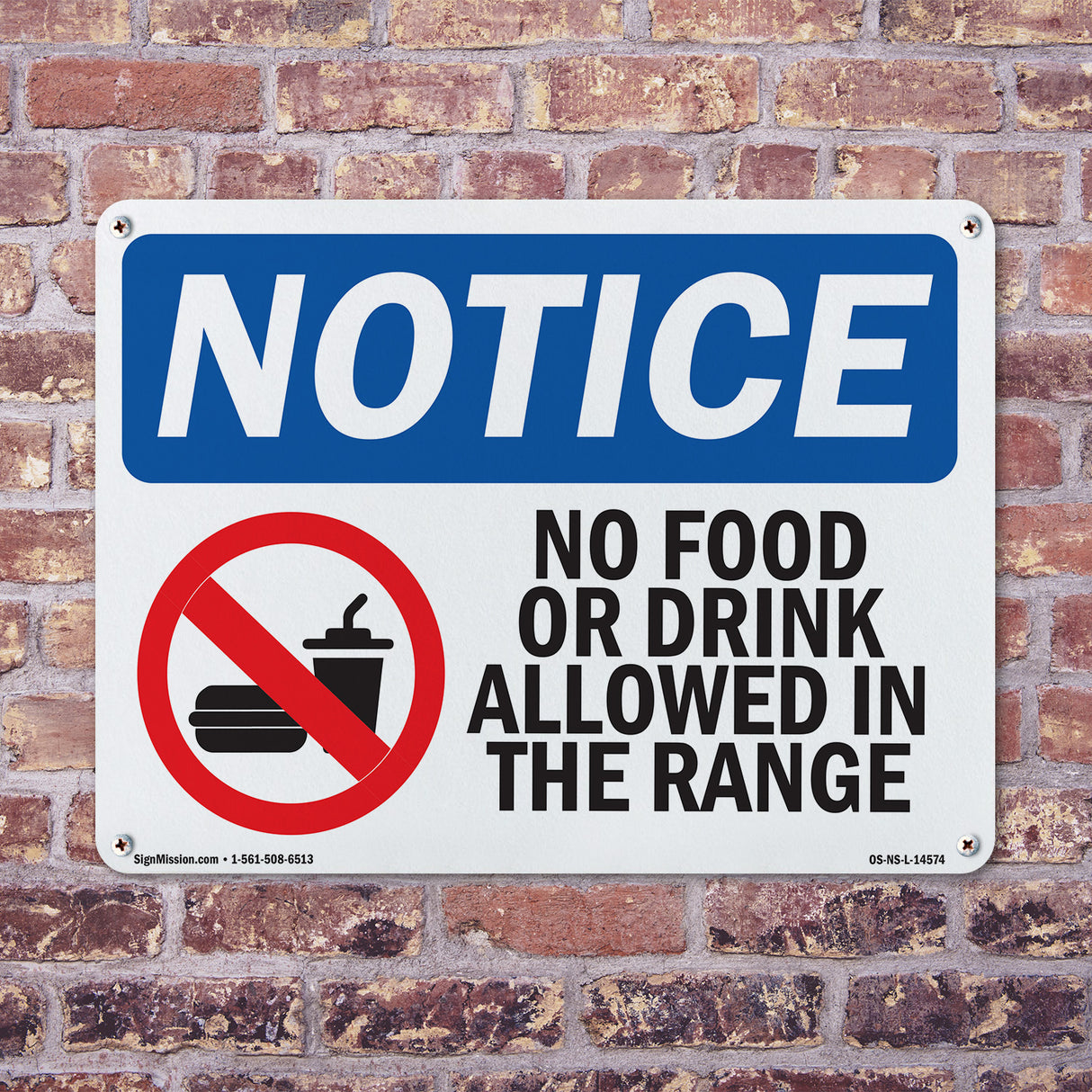 No Food Or Drink Allowed In The Range