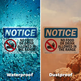No Food Or Drink Allowed In The Range