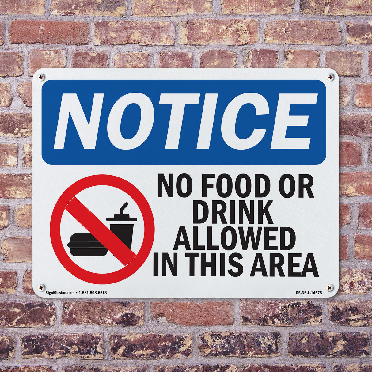 No Food Or Drink Allowed In This Area
