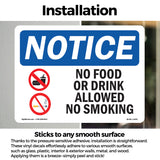 No Food Or Drink Allowed No Smoking