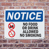 No Food Or Drink Allowed No Smoking