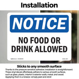 No Food Or Drink Allowed Sign