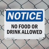 No Food Or Drink Allowed Sign
