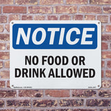 No Food Or Drink Allowed Sign