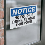 No Food Or Drink Beyond This Point