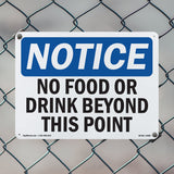 No Food Or Drink Beyond This Point