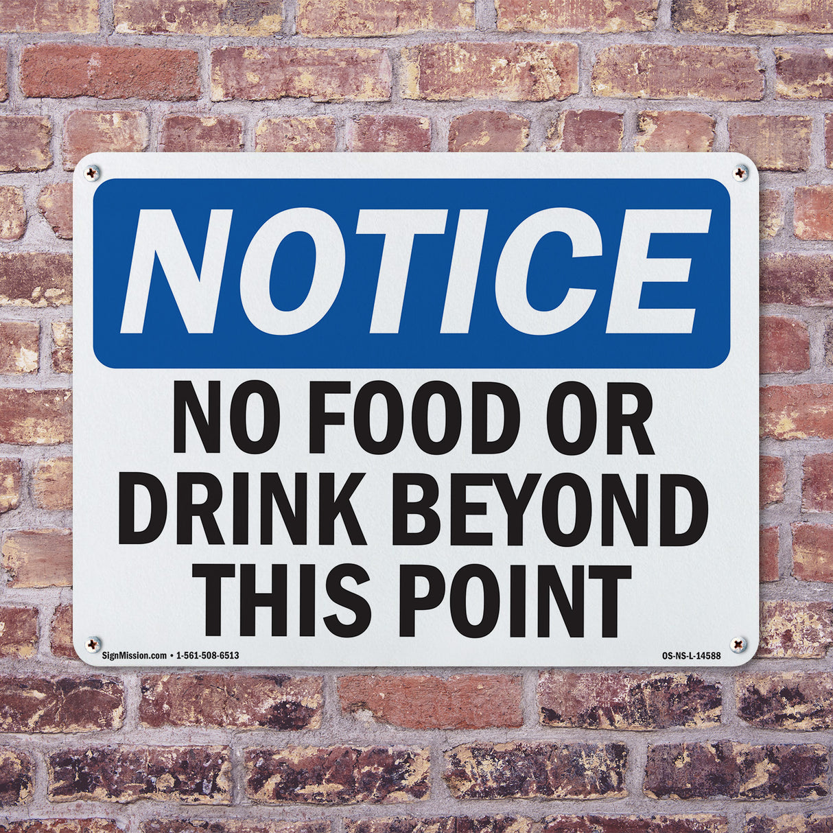 No Food Or Drink Beyond This Point