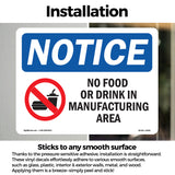 No Food Or Drink In Manufacturing Area