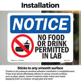 No Food Or Drink Permitted In Lab