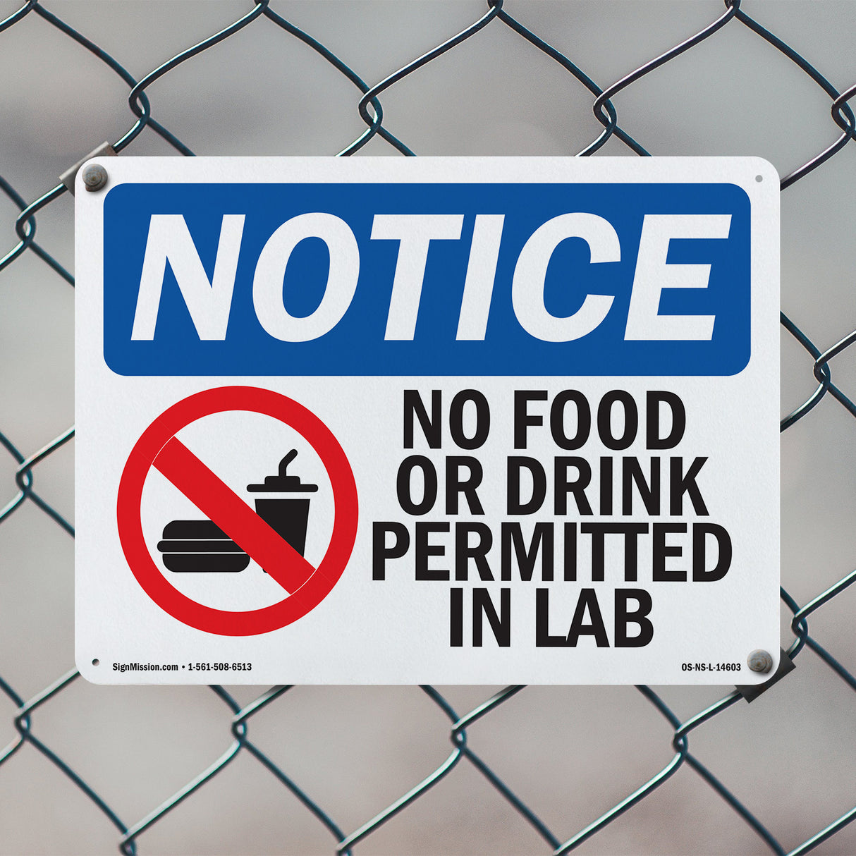 No Food Or Drink Permitted In Lab