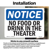 No Food Or Drinks In The Theater