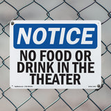 No Food Or Drinks In The Theater