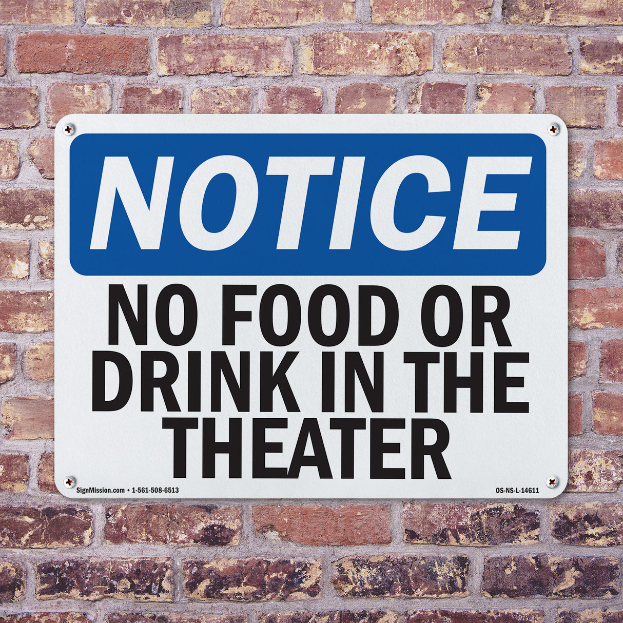 No Food Or Drinks In The Theater