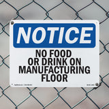 No Food Or Drinks On Manufacturing Floor