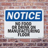 No Food Or Drinks On Manufacturing Floor