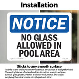 No Glass Allowed In Pool Area