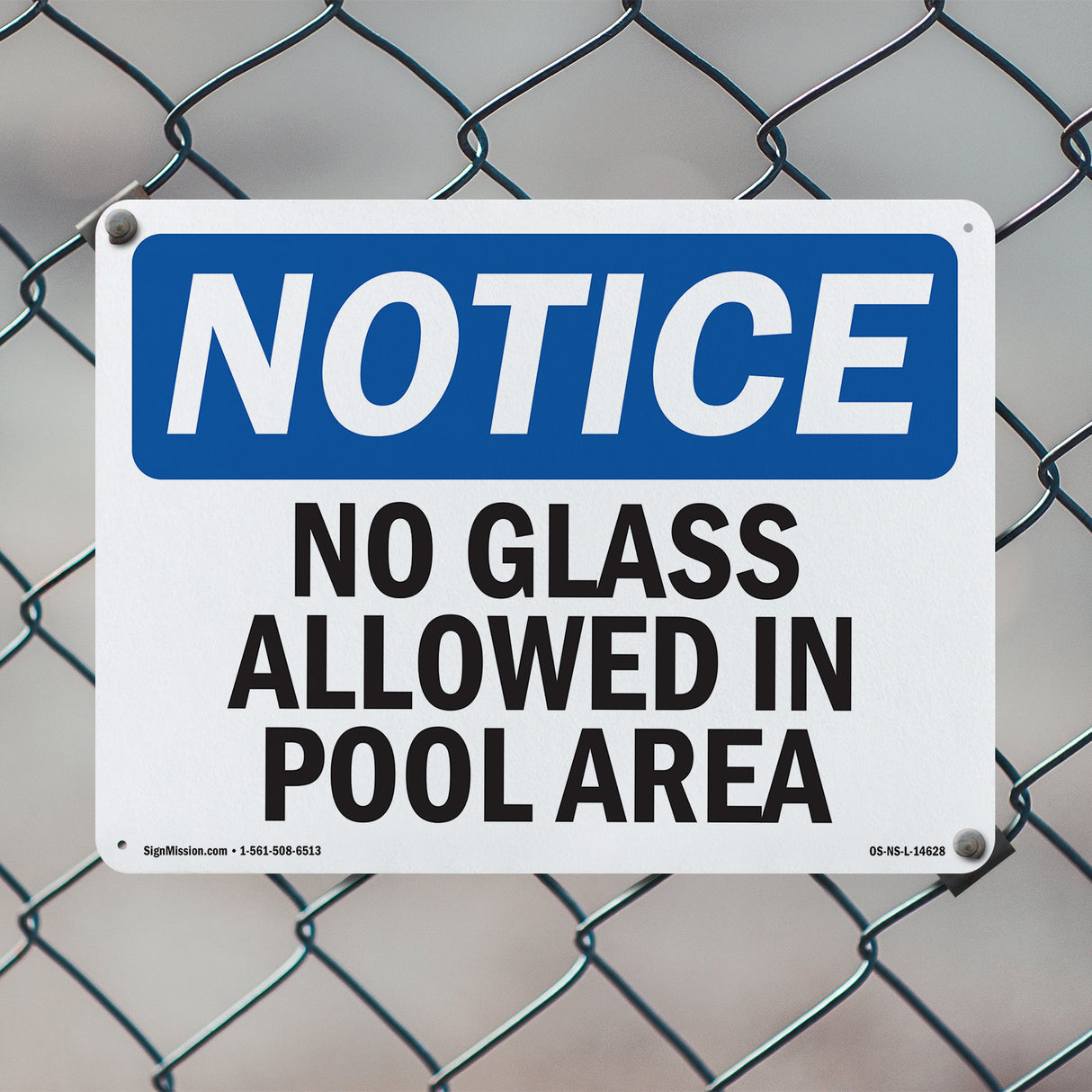 No Glass Allowed In Pool Area