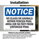 No Glass Or Animals Within Fenced Pool Area