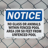 No Glass Or Animals Within Fenced Pool Area