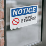No Gum No Metal Cleats No Shelled Nuts