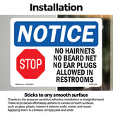 No Hairnets No Beard Nets No