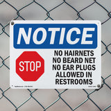 No Hairnets No Beard Nets No