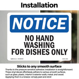 No Hand Washing For Dishes Only