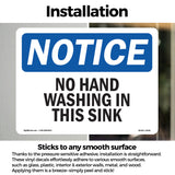 No Hand Washing In This Sink