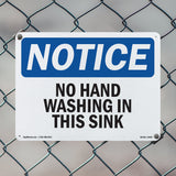 No Hand Washing In This Sink