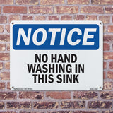 No Hand Washing In This Sink