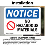 No Hazardous Materials