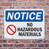 No Hazardous Materials