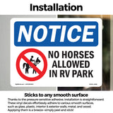 No Horses Allowed In RV Park