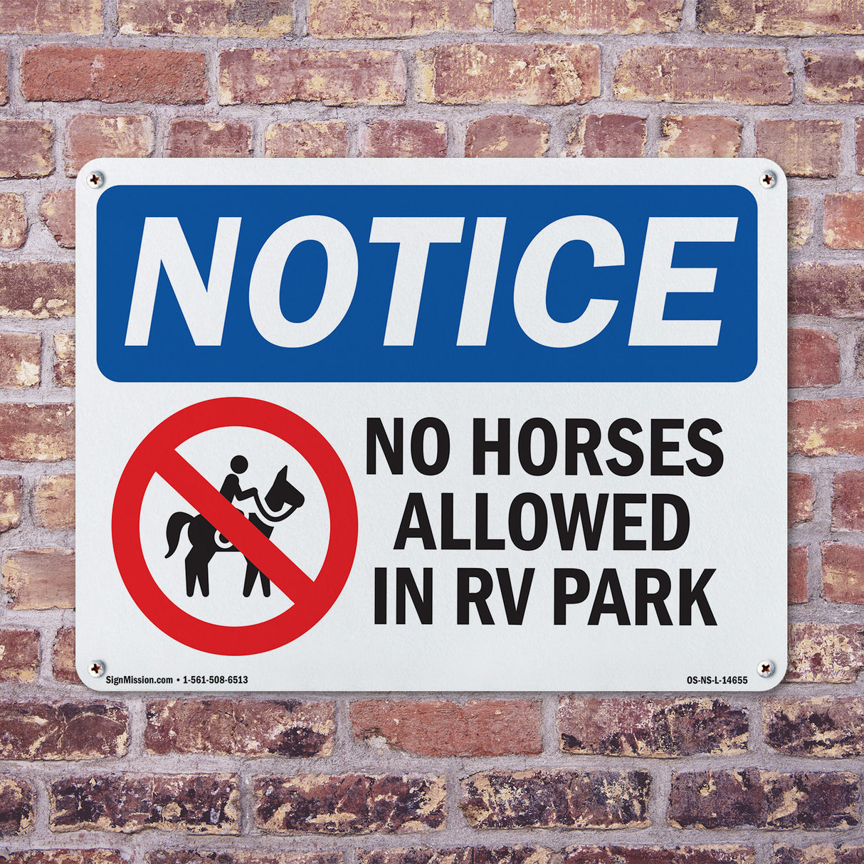 No Horses Allowed In RV Park
