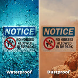 No Horses Allowed In RV Park