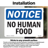 No Human Food