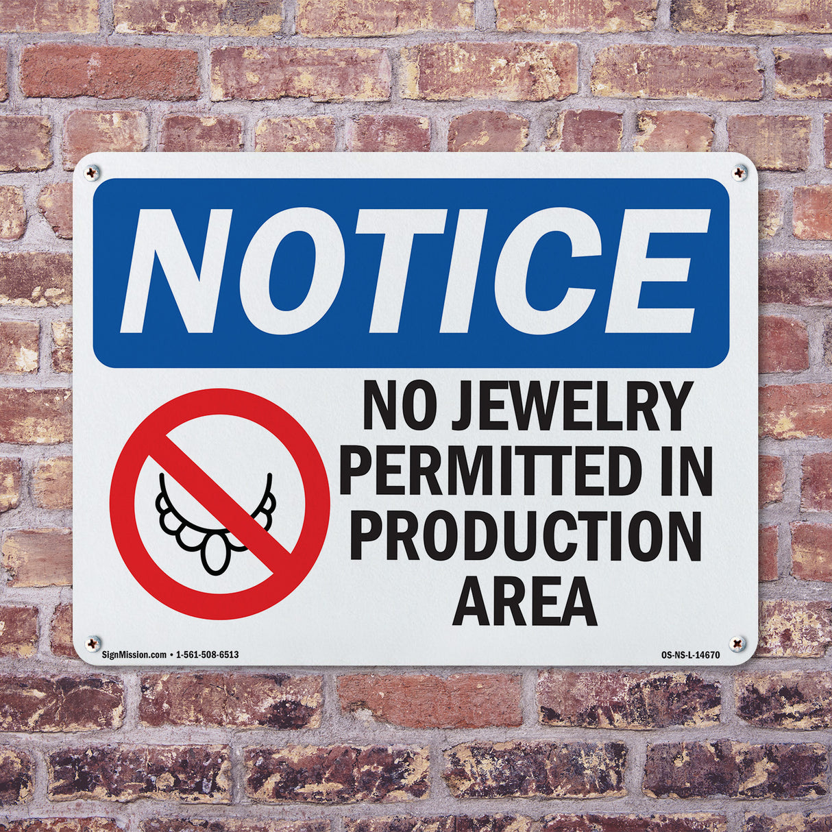 No Jewelry Permitted In Production