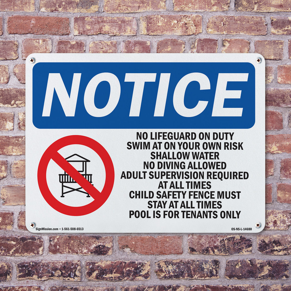 No Lifeguard On Duty Swim At