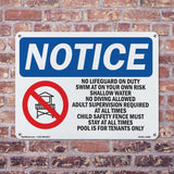 No Lifeguard On Duty Swim At