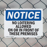 No Loitering Allowed On Or In Front Of These