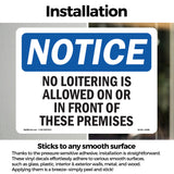 No Loitering Is Allowed On Or In Front Of